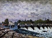 Alfred Sisley Molesey Weir-Morning USA oil painting artist